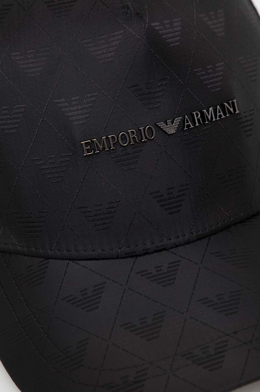 Emporio Armani Šiltovka čierna farba s nášivkou - Pepit.sk