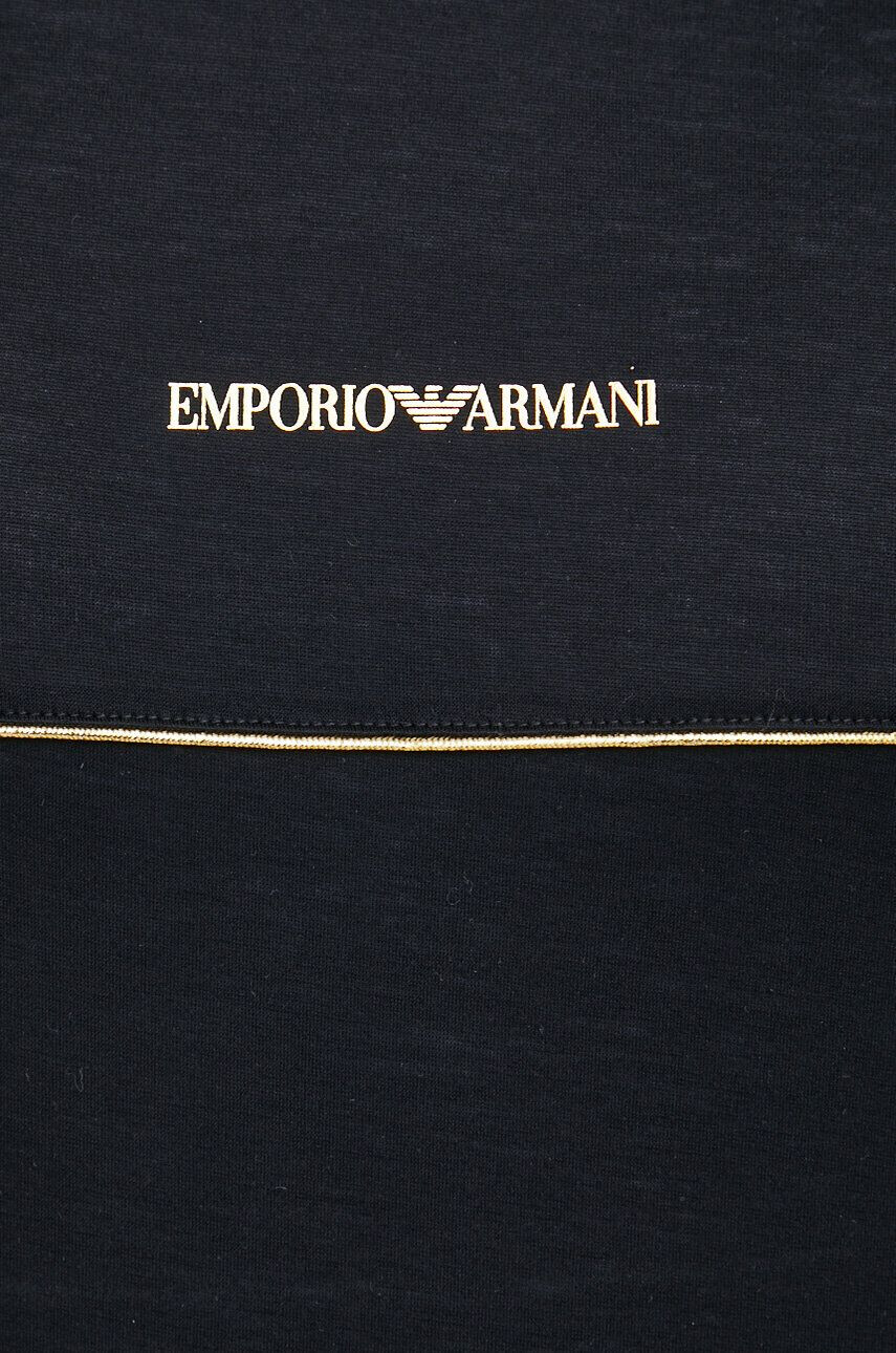 Emporio Armani Tričko pánske čierna farba s potlačou - Pepit.sk