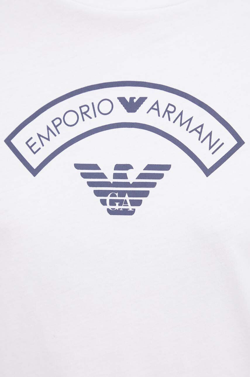 Emporio Armani Underwear Bavlnené šaty biela farba bavlnené - Pepit.sk