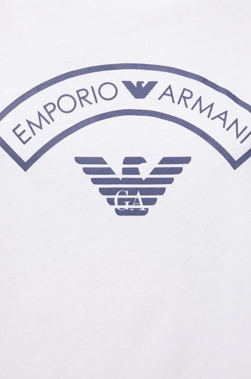 Emporio Armani Underwear Bavlnené pyžamo biela farba bavlnená - Pepit.sk