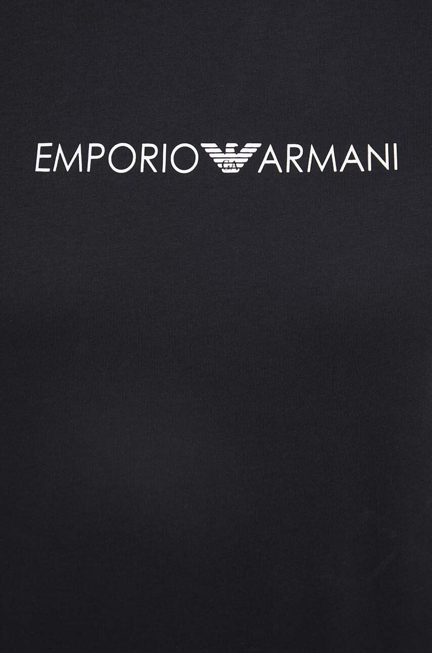 Emporio Armani Underwear Bavlnené tričko čierna farba - Pepit.sk