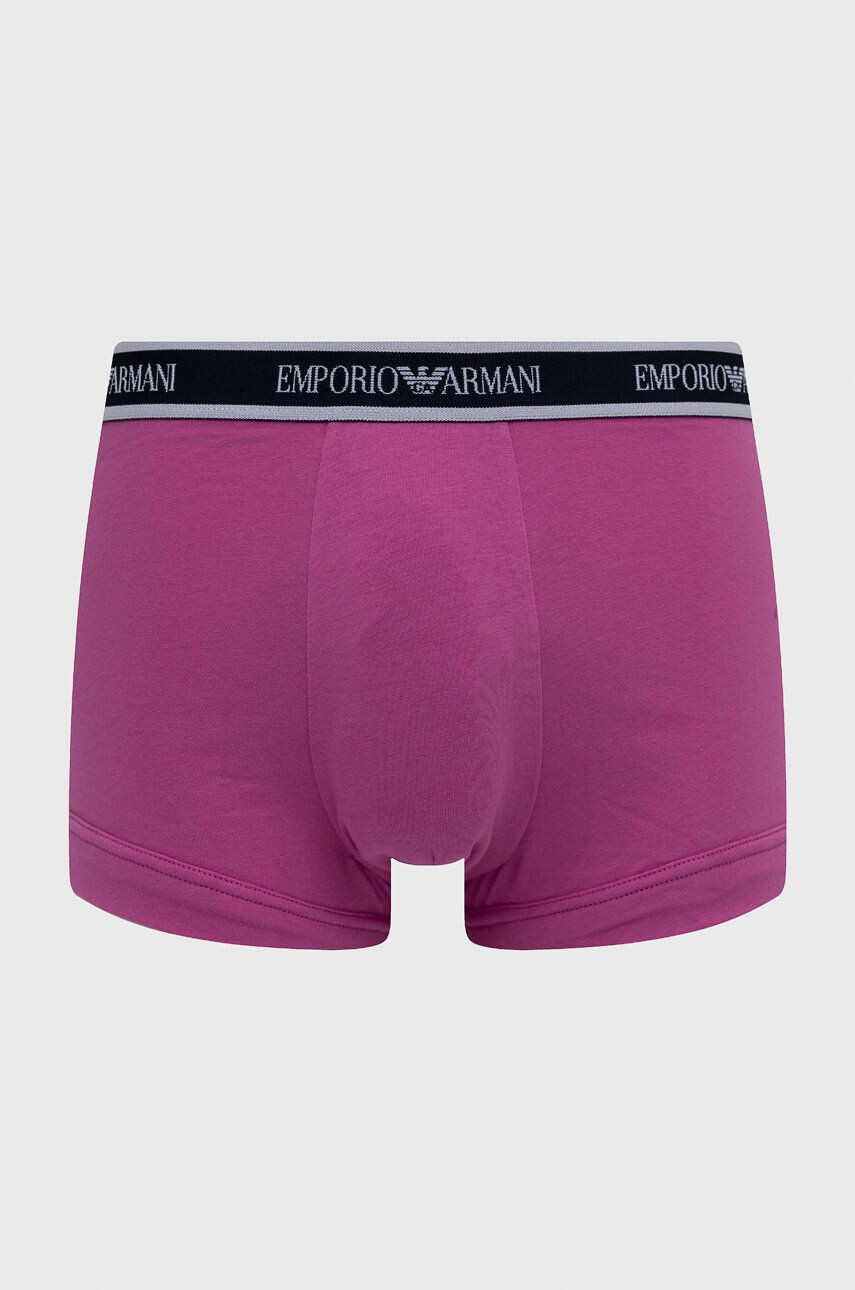 Emporio Armani Underwear Boxerky 3-pak pánske tmavomodrá farba - Pepit.sk