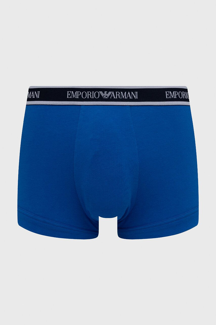 Emporio Armani Underwear Boxerky 3-pak pánske tmavomodrá farba - Pepit.sk