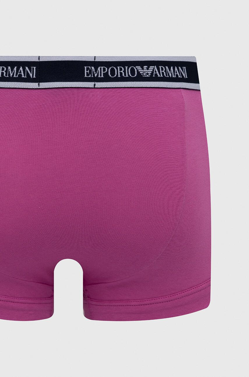 Emporio Armani Underwear Boxerky 3-pak pánske tmavomodrá farba - Pepit.sk