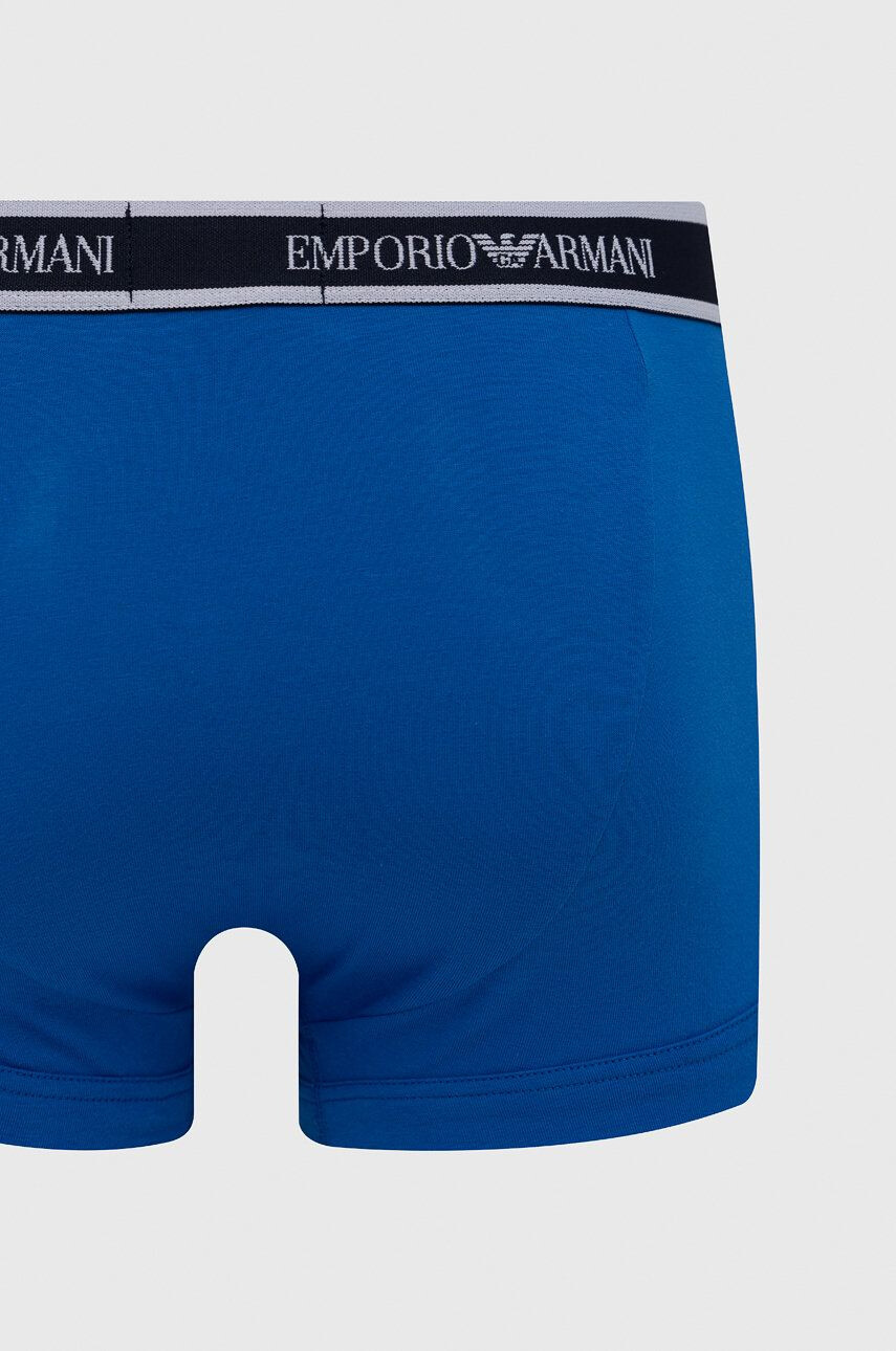 Emporio Armani Underwear Boxerky 3-pak pánske tmavomodrá farba - Pepit.sk