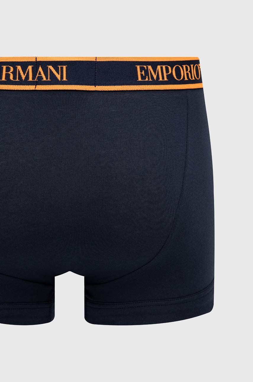 Emporio Armani Underwear Boxerky 3-pak pánske tmavomodrá farba - Pepit.sk