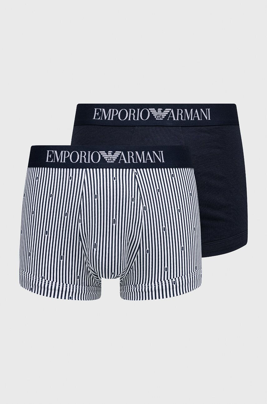 Emporio Armani Underwear Boxerky pánske tmavomodrá farba - Pepit.sk