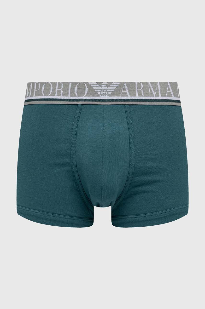 Emporio Armani Underwear Boxerky pánske zelená farba - Pepit.sk