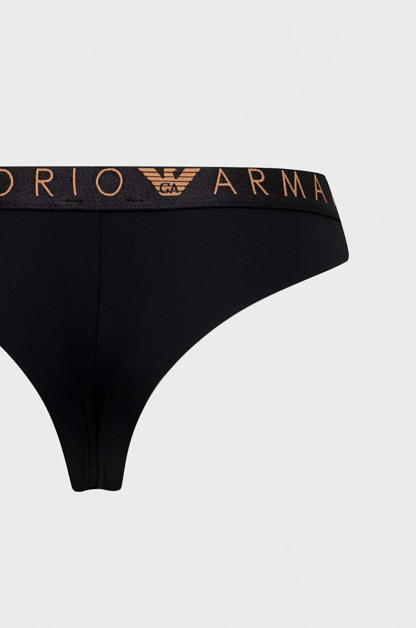 Emporio Armani Underwear Brazílske nohavičky 2-pak čierna farba - Pepit.sk