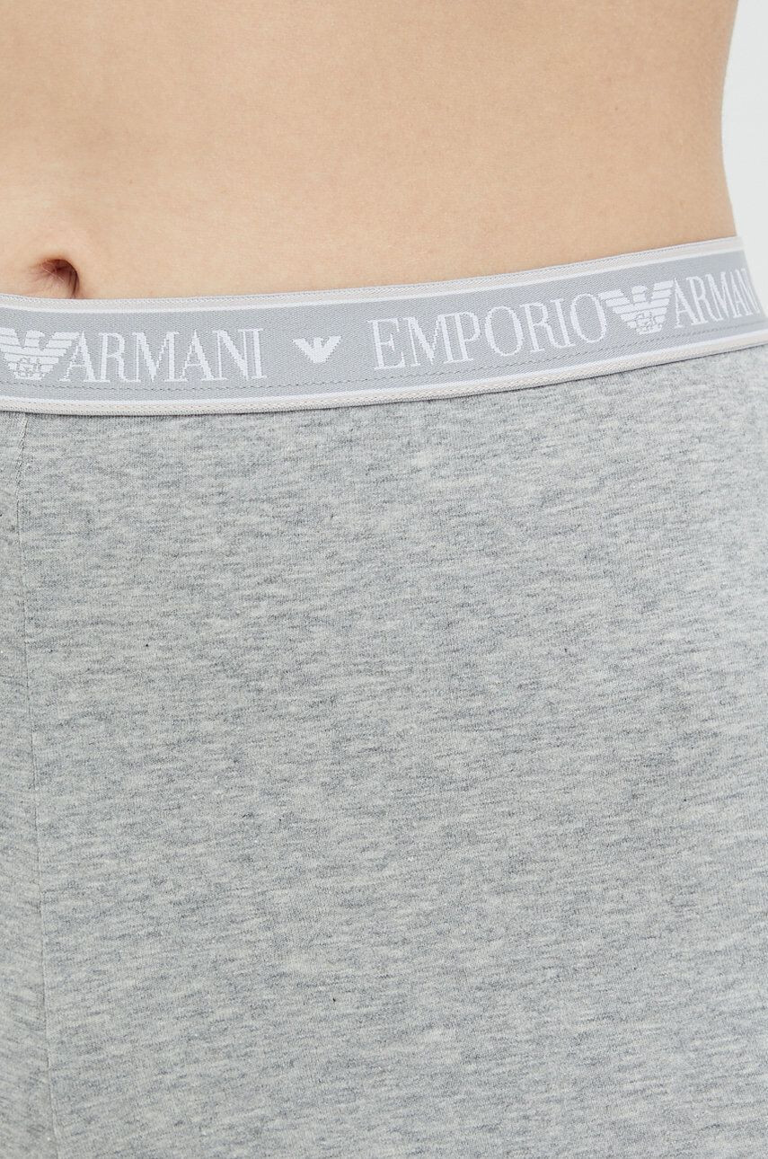 Emporio Armani Underwear Legíny dámske čierna farba s potlačou - Pepit.sk