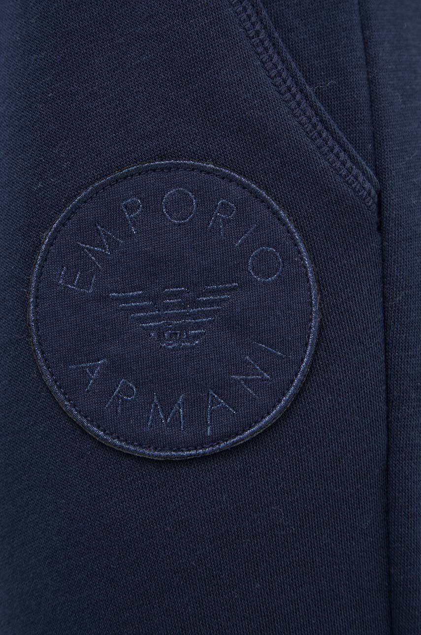 Emporio Armani Underwear Nohavice tmavomodrá farba jednofarebné - Pepit.sk