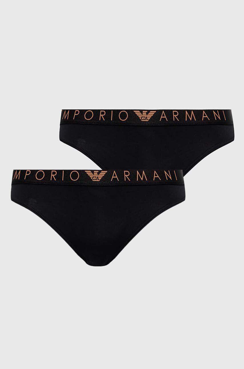 Emporio Armani Underwear Nohavičky 2-pak čierna farba - Pepit.sk