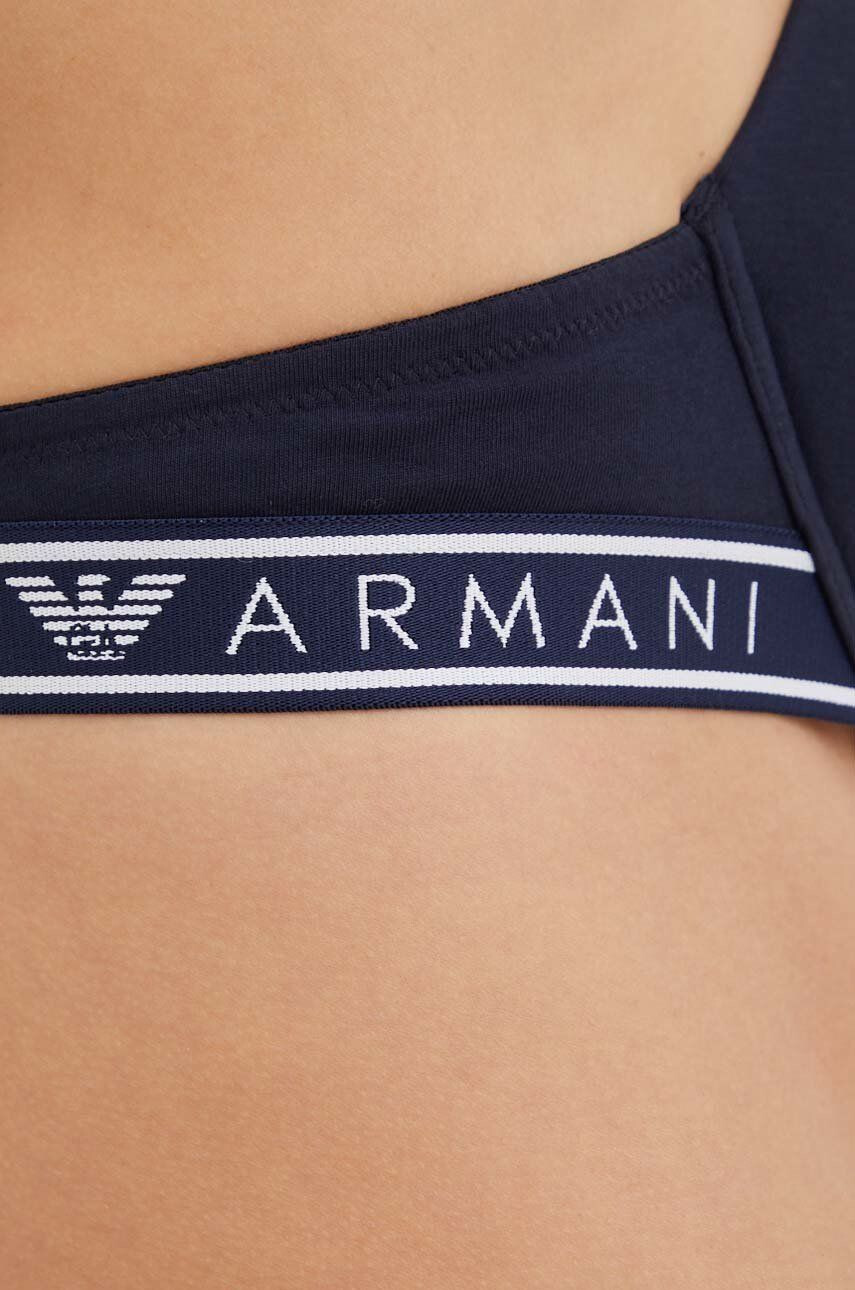 Emporio Armani Underwear Podprsenka tmavomodrá farba jednofarebný - Pepit.sk