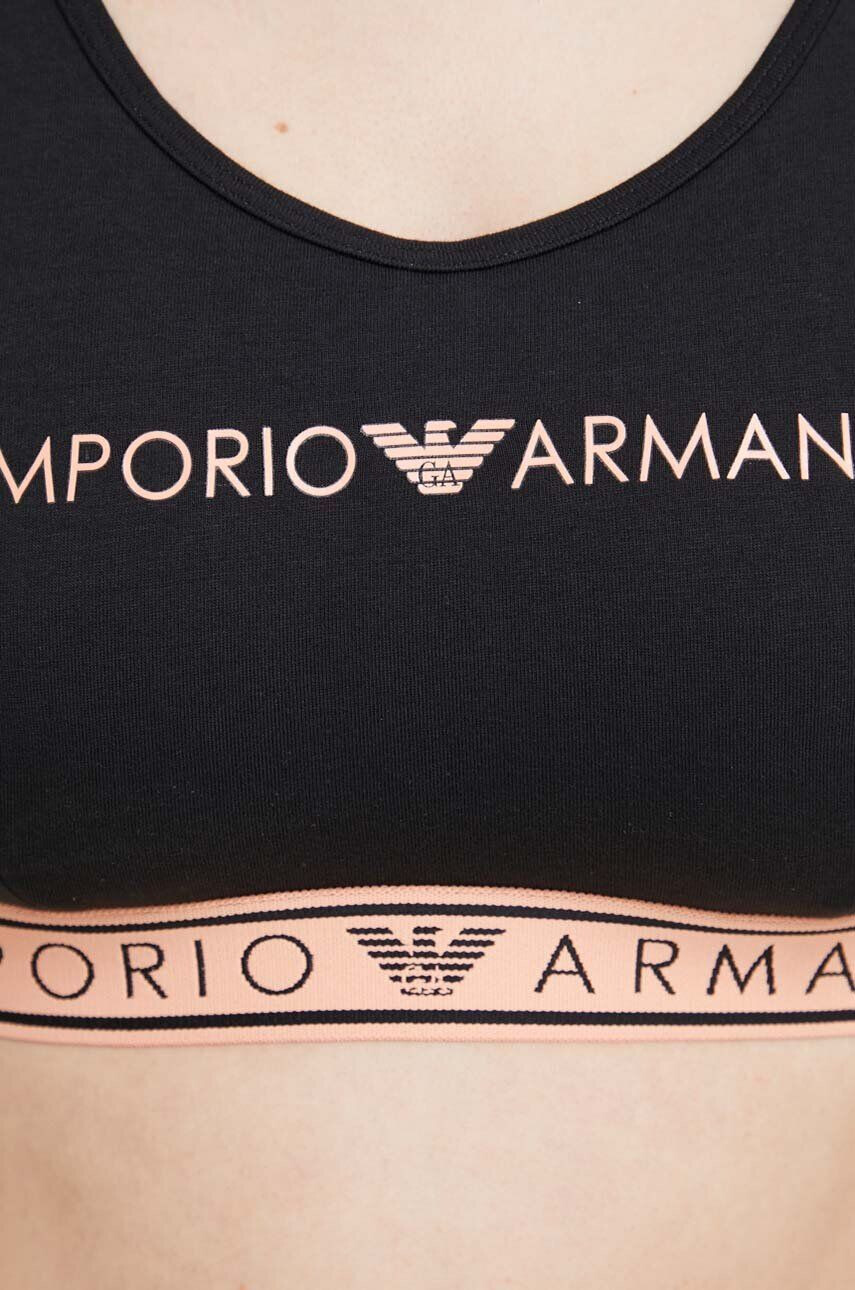 Emporio Armani Underwear Podprsenka čierna farba - Pepit.sk