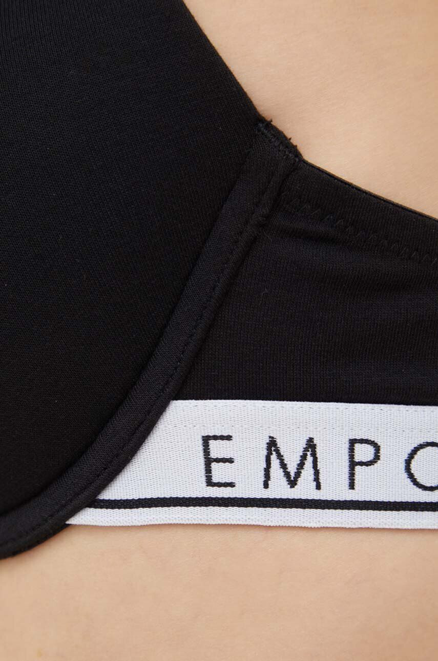 Emporio Armani Underwear Podprsenka čierna farba vzorovaný - Pepit.sk