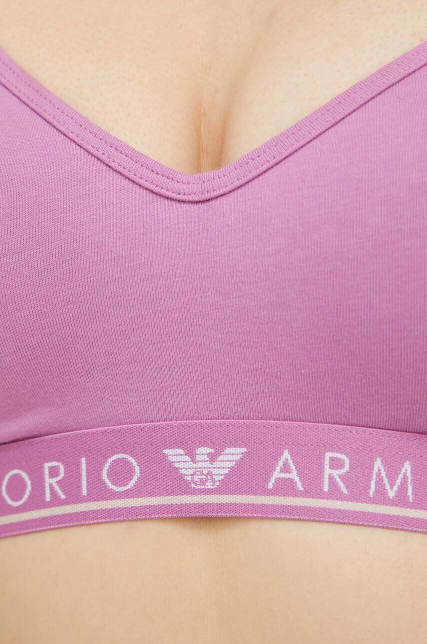 Emporio Armani Underwear Podprsenka ružová farba jednofarebný - Pepit.sk