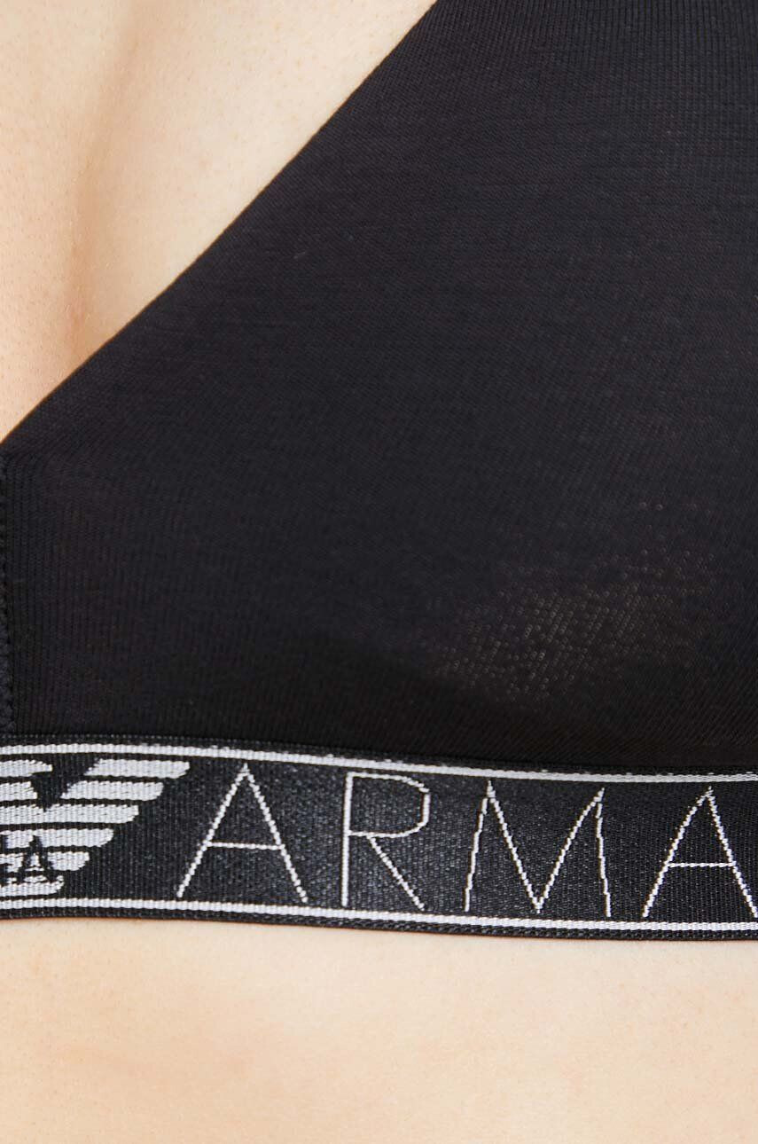 Emporio Armani Underwear Podprsenka čierna farba jednofarebný - Pepit.sk