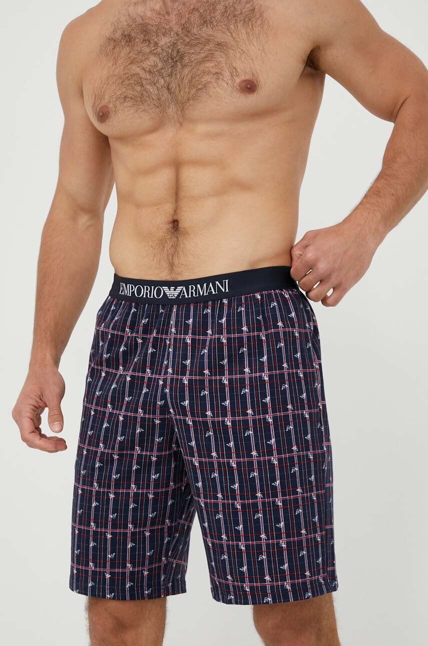 Emporio Armani Underwear Pyžamo dámska čierna farba čipkovaná - Pepit.sk