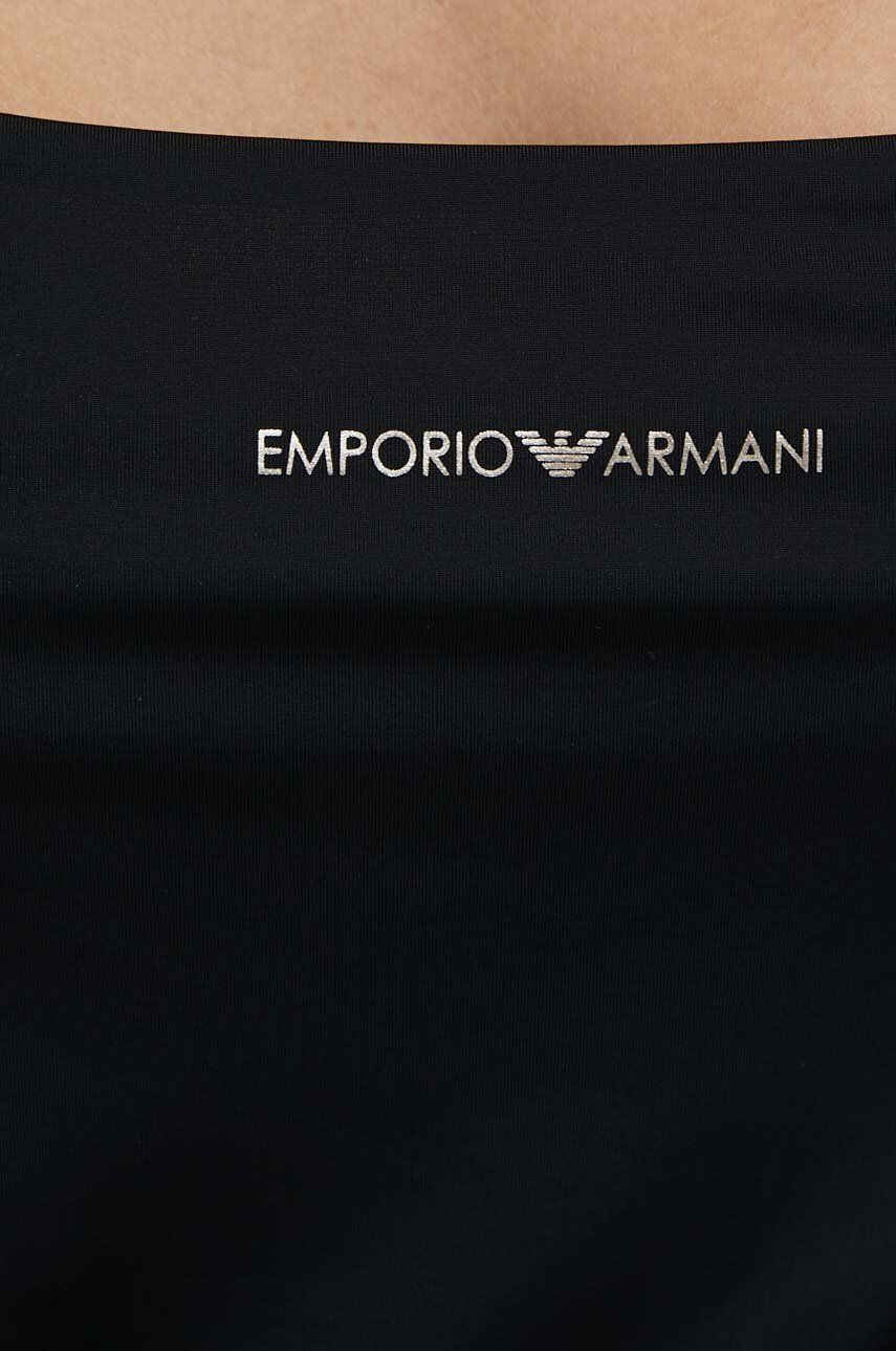 Emporio Armani Underwear Pyžamový top dámsky čierna farba - Pepit.sk