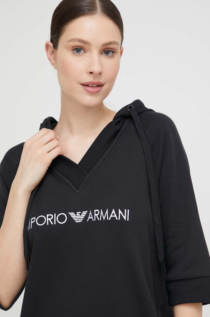 Emporio Armani Underwear Šaty čierna farba mini oversize - Pepit.sk