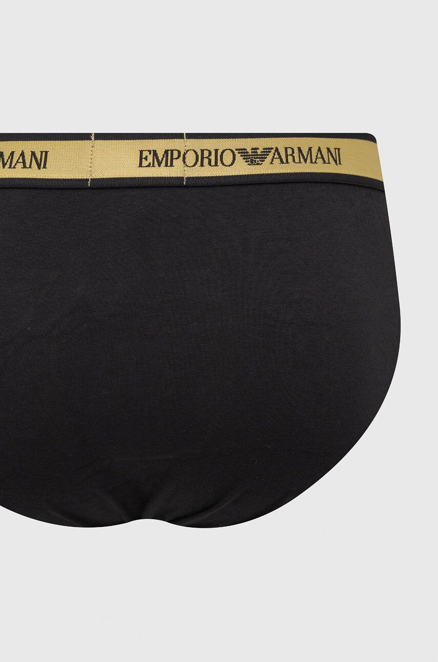 Emporio Armani Underwear Slipy (2-pak) pánske čierna farba - Pepit.sk