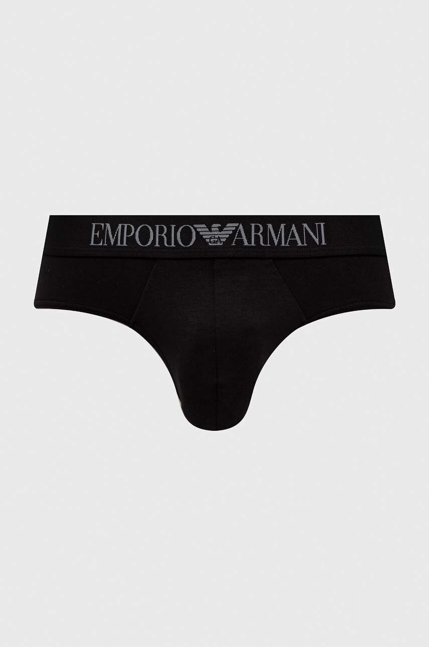 Emporio Armani Underwear Slipy 2-pak pánske čierna farba - Pepit.sk