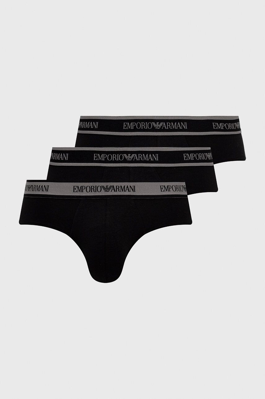 Emporio Armani Underwear Slipy pánske čierna farba - Pepit.sk