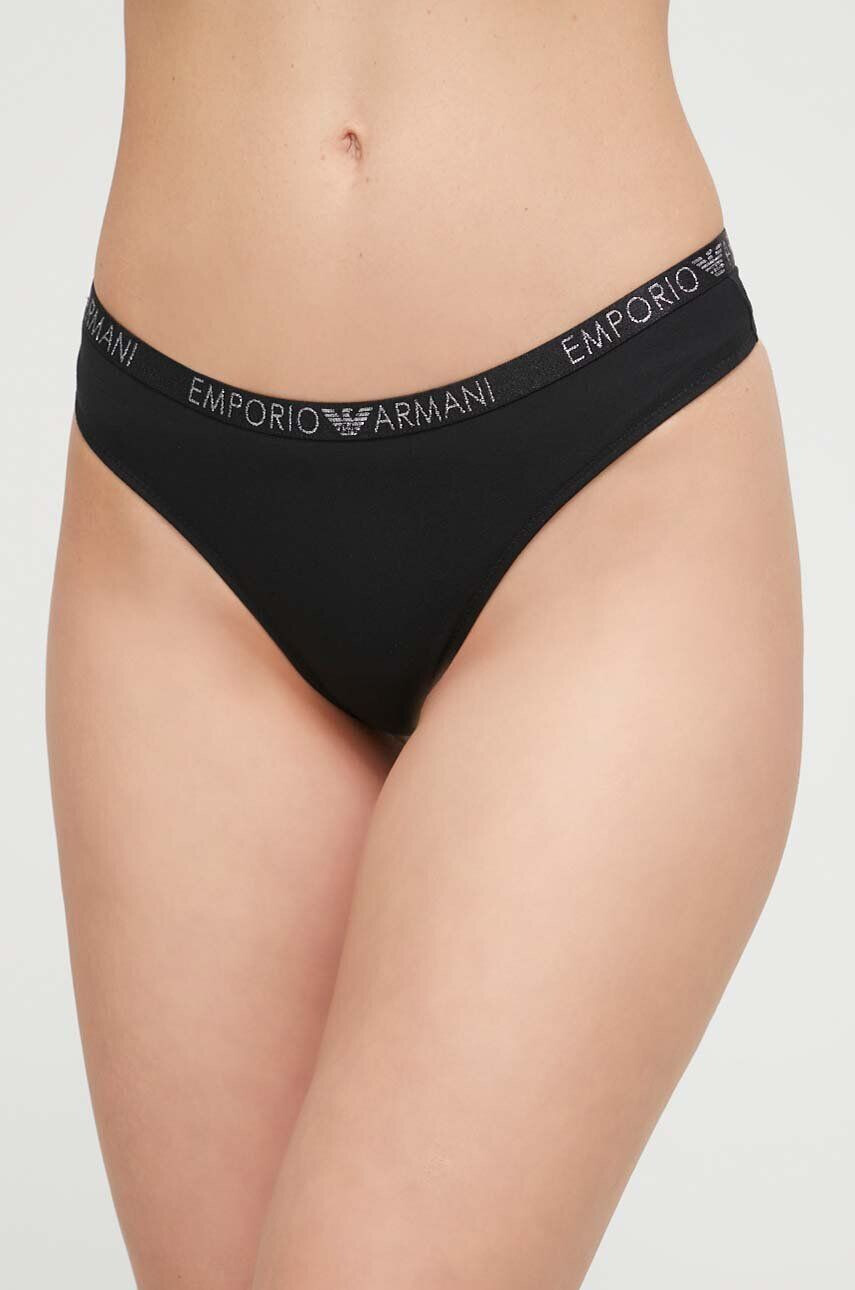 Emporio Armani Underwear Tangá 2-pak čierna farba - Pepit.sk