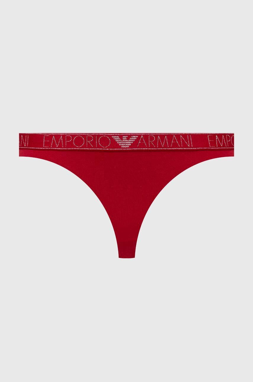 Emporio Armani Underwear Tangá 2-pak červená farba - Pepit.sk