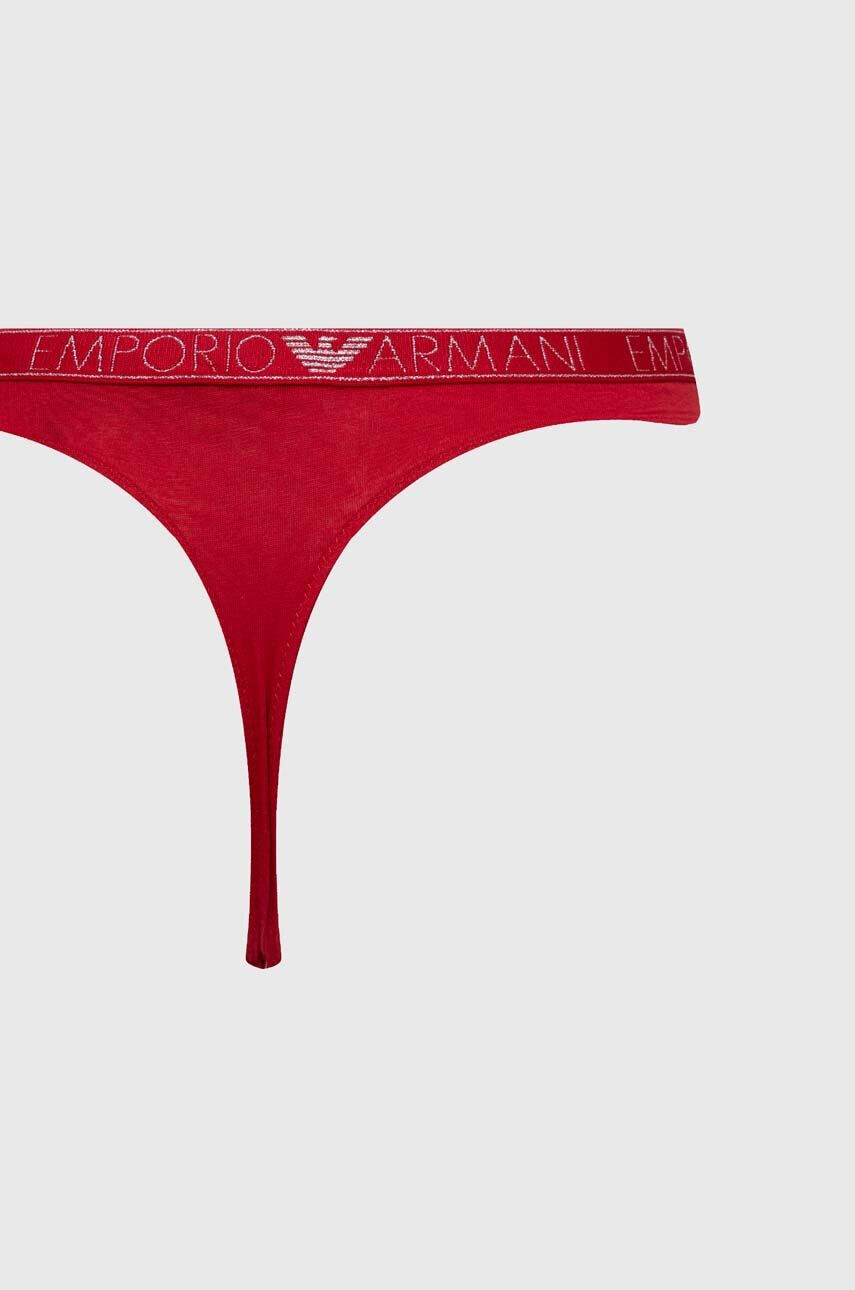 Emporio Armani Underwear Tangá 2-pak červená farba - Pepit.sk