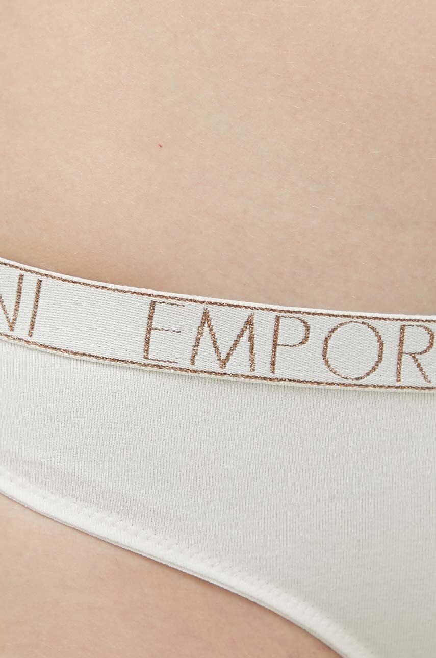 Emporio Armani Underwear Tangá béžová farba - Pepit.sk