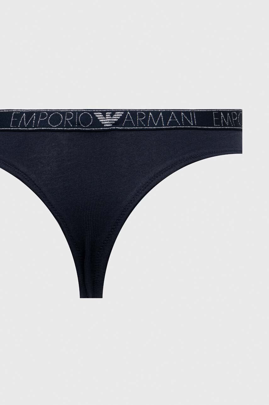 Emporio Armani Underwear Tangá 2-pak tmavomodrá farba - Pepit.sk