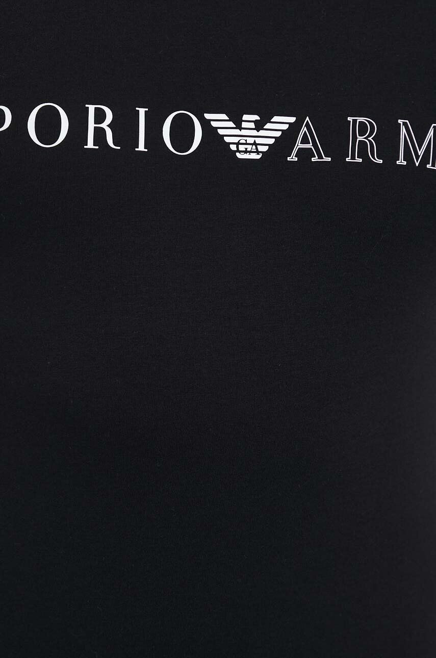 Emporio Armani Underwear Tričko čierna farba vzorované - Pepit.sk