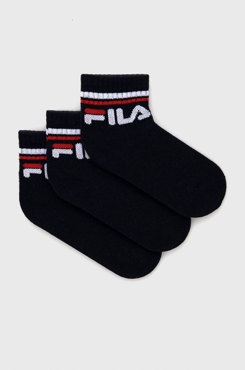 Fila Detské ponožky (3-pack) tmavomodrá farba - Pepit.sk