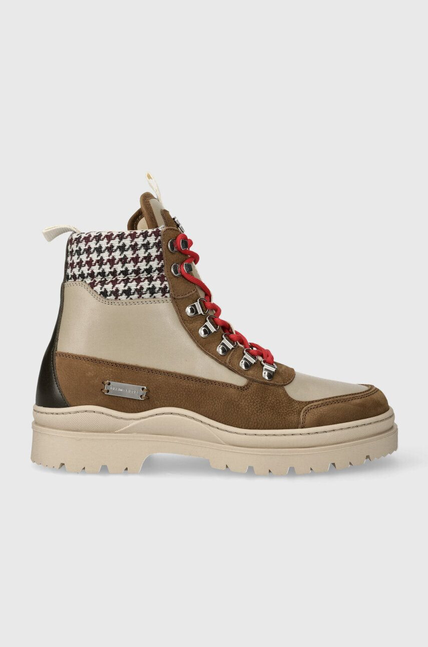 Filling Pieces Kožená obuv Mountain Boot Quartz pánske hnedá farba 63333361933 - Pepit.sk