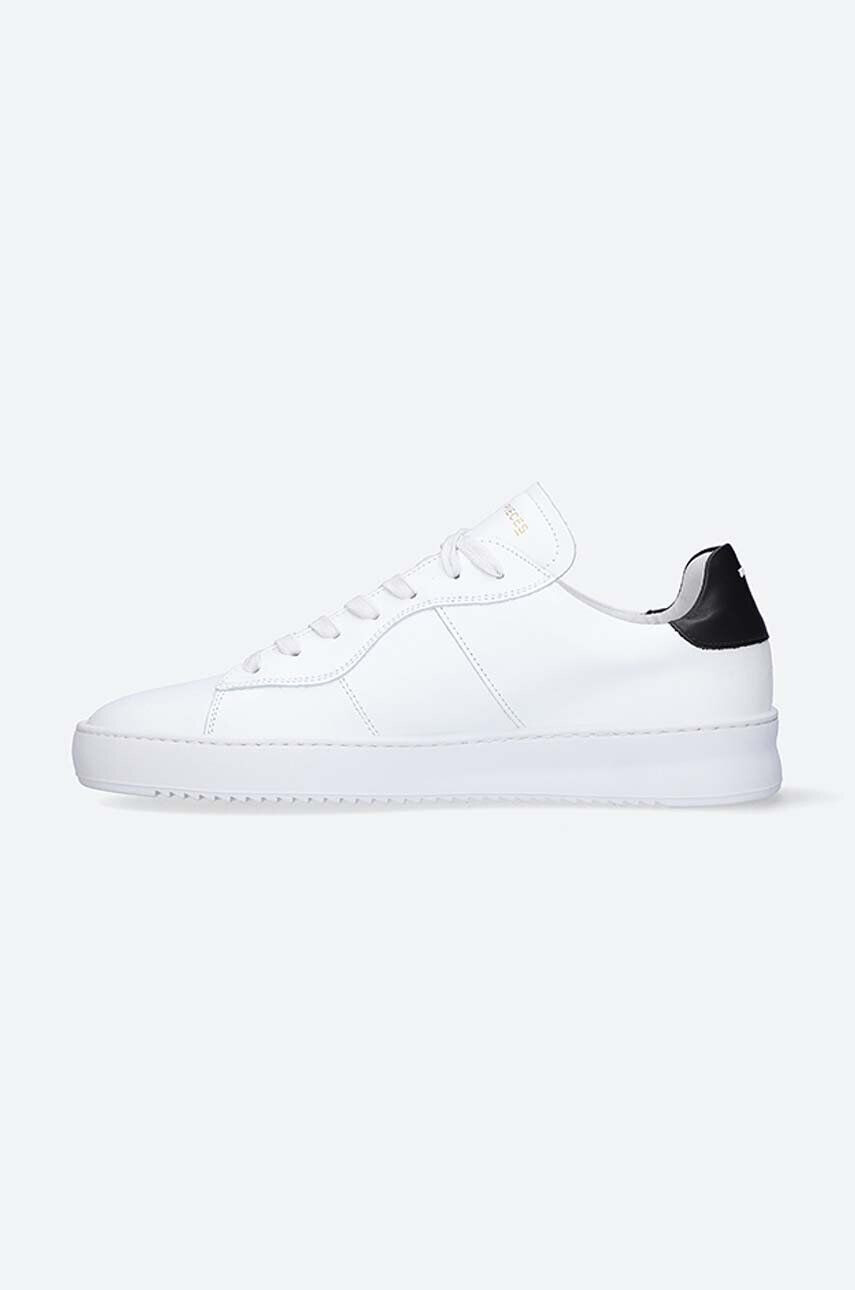 Filling Pieces Kožené tenisky Court Bianco biela farba 89127791861 - Pepit.sk