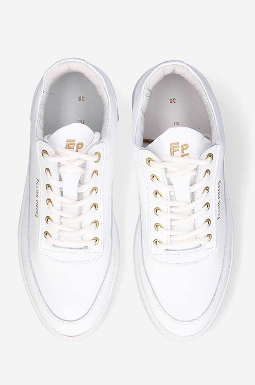 Filling Pieces Kožené tenisky Low Eva Lane biela farba 51326151812 - Pepit.sk