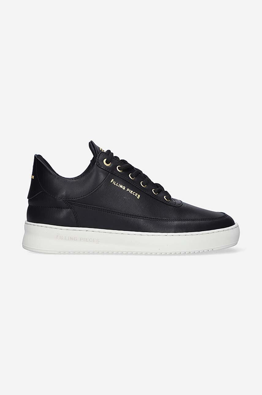 Filling Pieces Kožené tenisky Low Eva Lane čierna farba 51326151861 - Pepit.sk