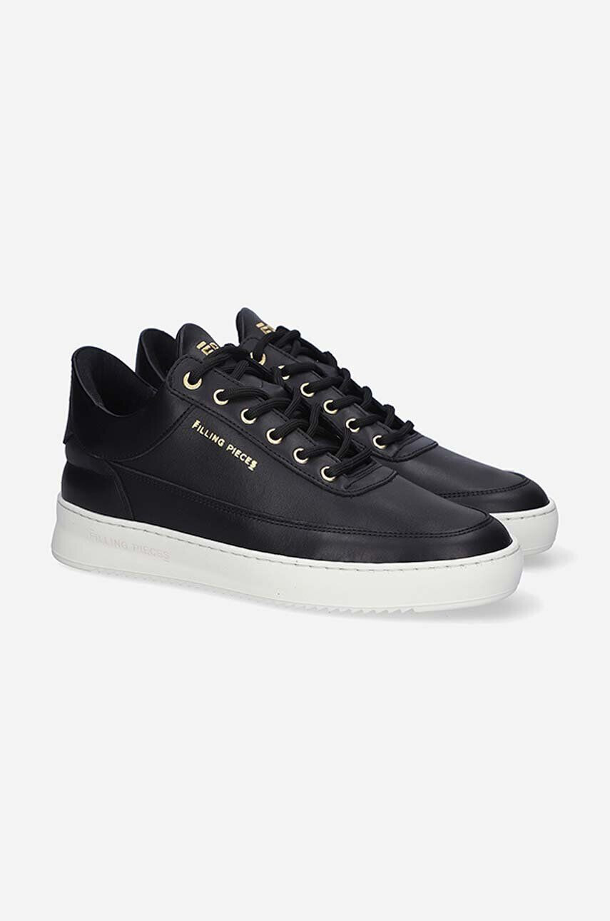 Filling Pieces Kožené tenisky Low Eva Lane čierna farba 51326151861 - Pepit.sk