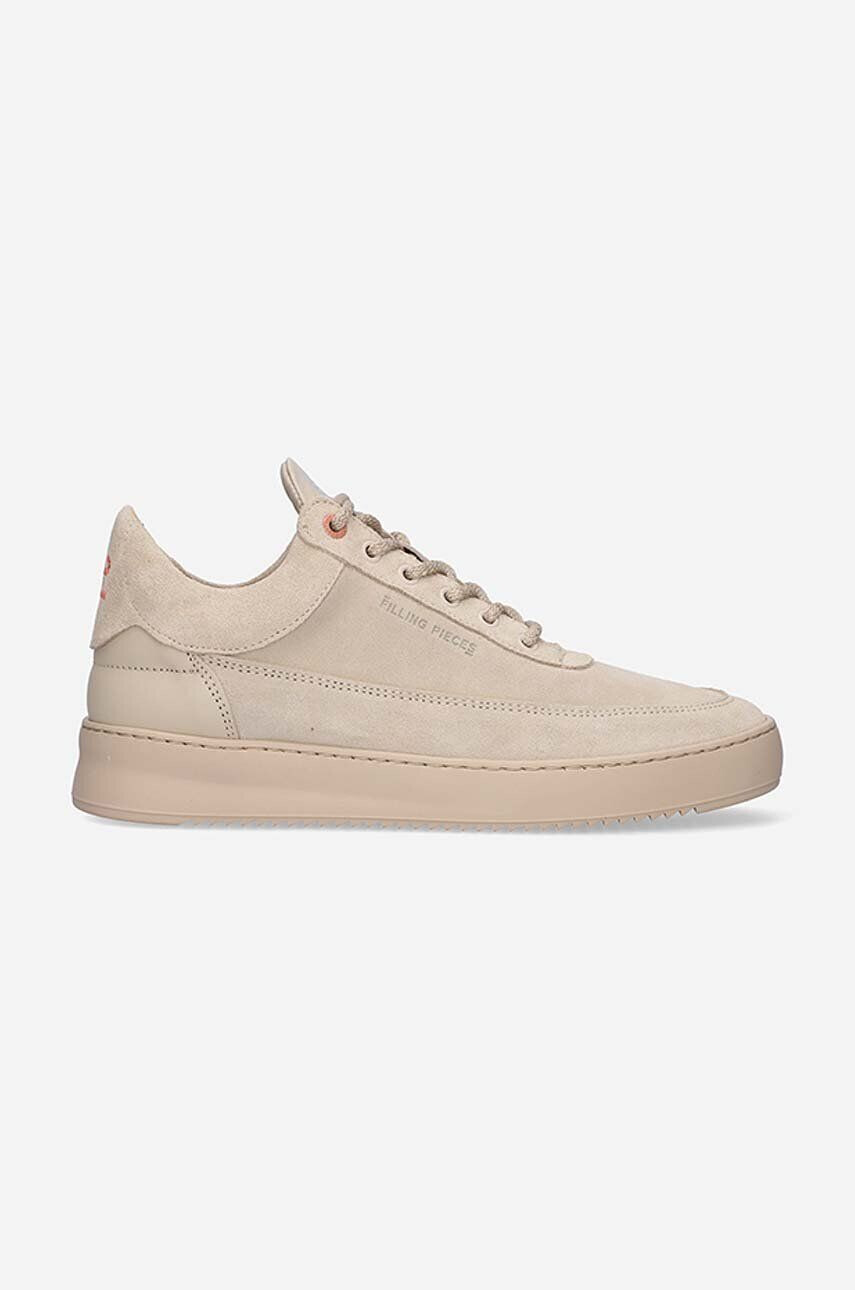 Filling Pieces Kožené tenisky Low Eva Suede hnedá farba 51322791919 - Pepit.sk