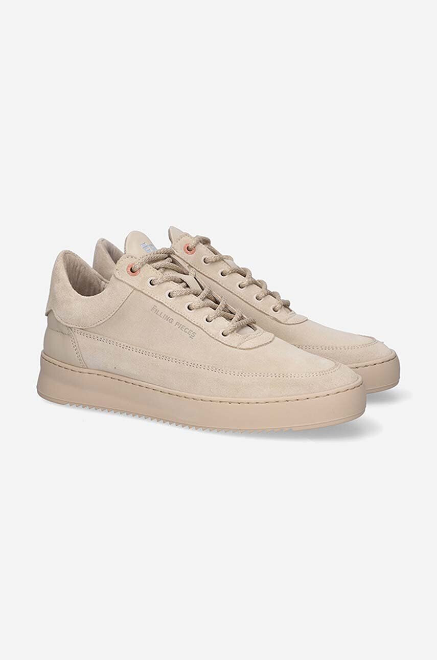 Filling Pieces Kožené tenisky Low Eva Suede hnedá farba 51322791919 - Pepit.sk