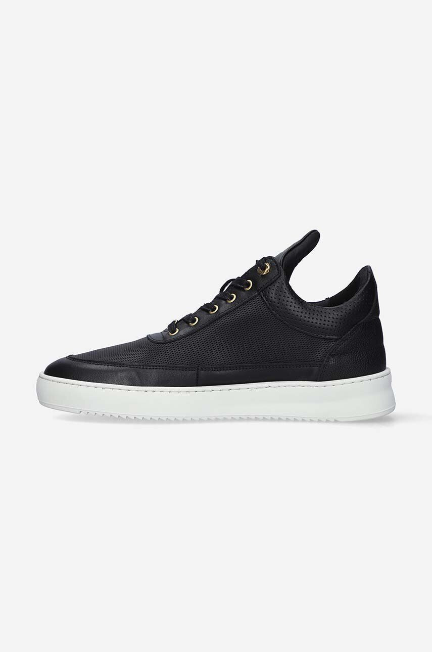 Filling Pieces Kožené tenisky Low Top Aten čierna farba 10126591861 - Pepit.sk