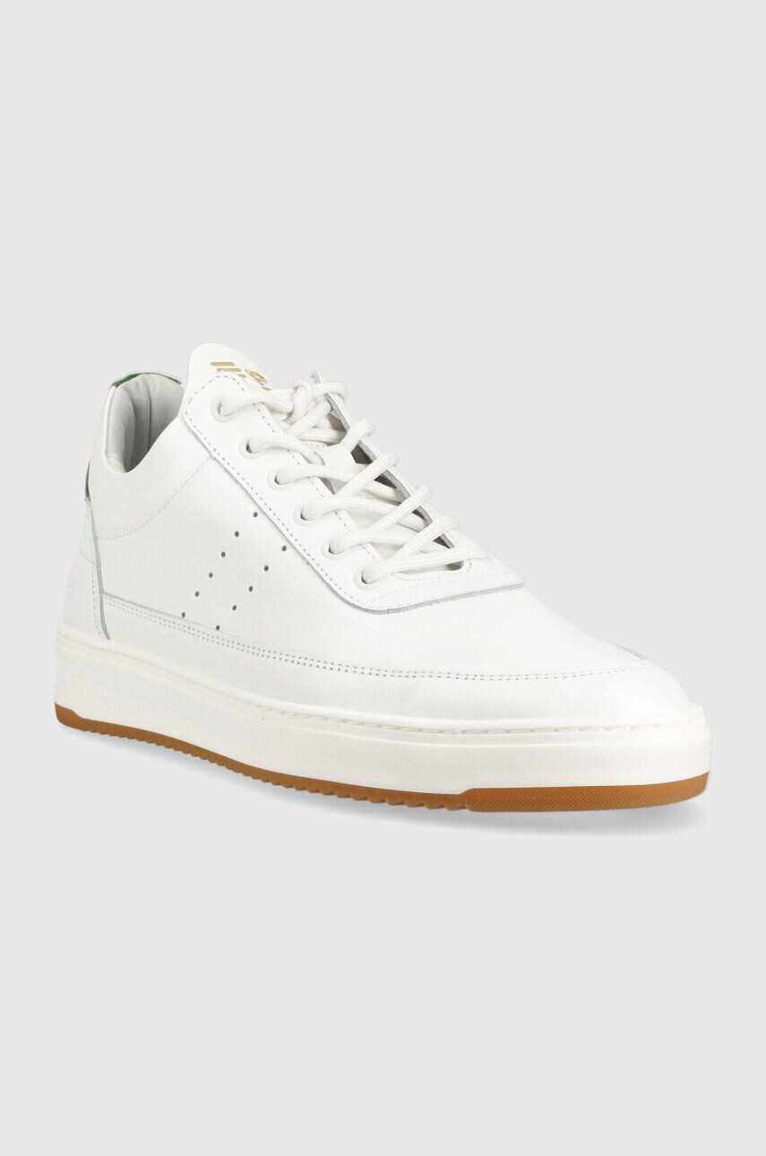 Filling Pieces Kožené tenisky Low Top Bianco biela farba 10127791926 - Pepit.sk