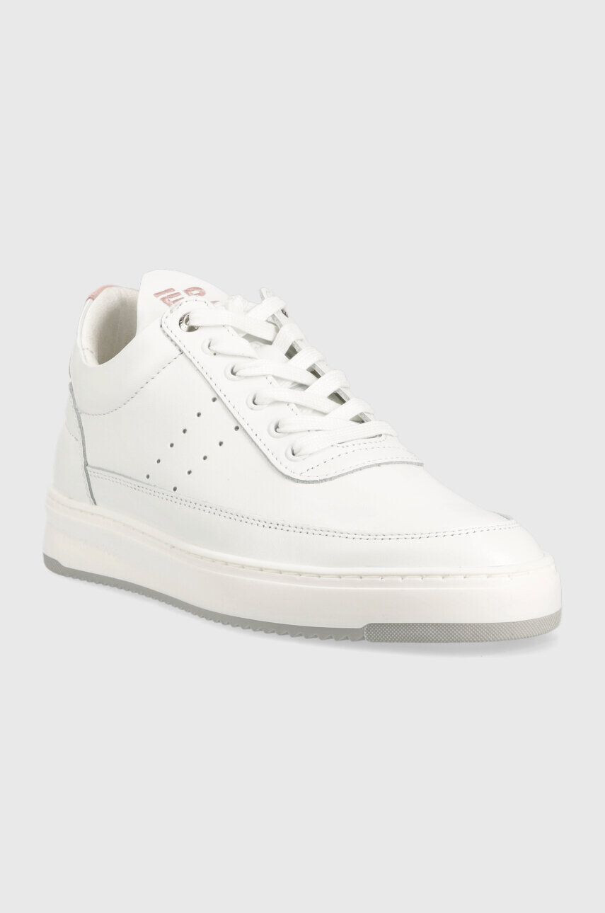 Filling Pieces Kožené tenisky Low Top Bianco biela farba 10127792081 - Pepit.sk