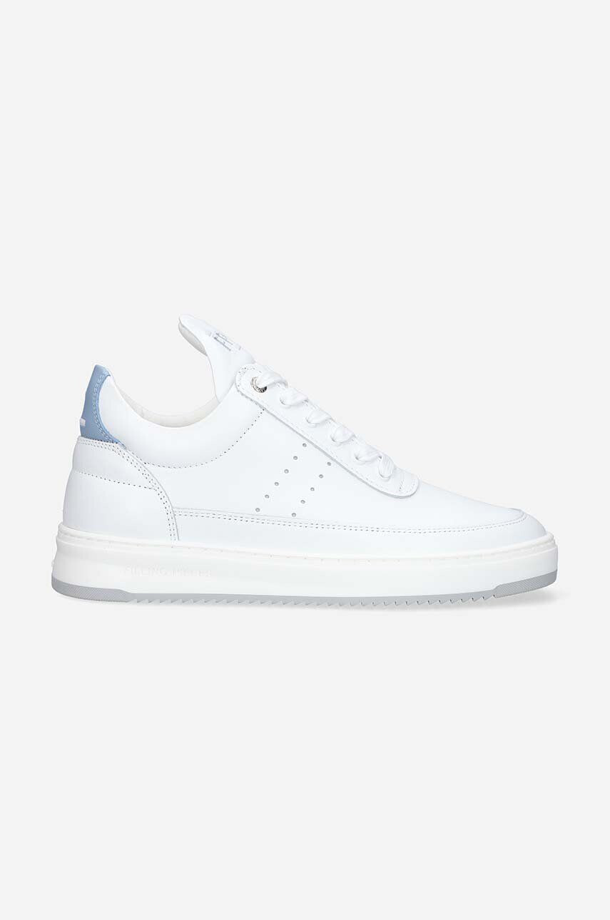 Filling Pieces Kožené tenisky Low Top Bianco biela farba 10127793008 - Pepit.sk