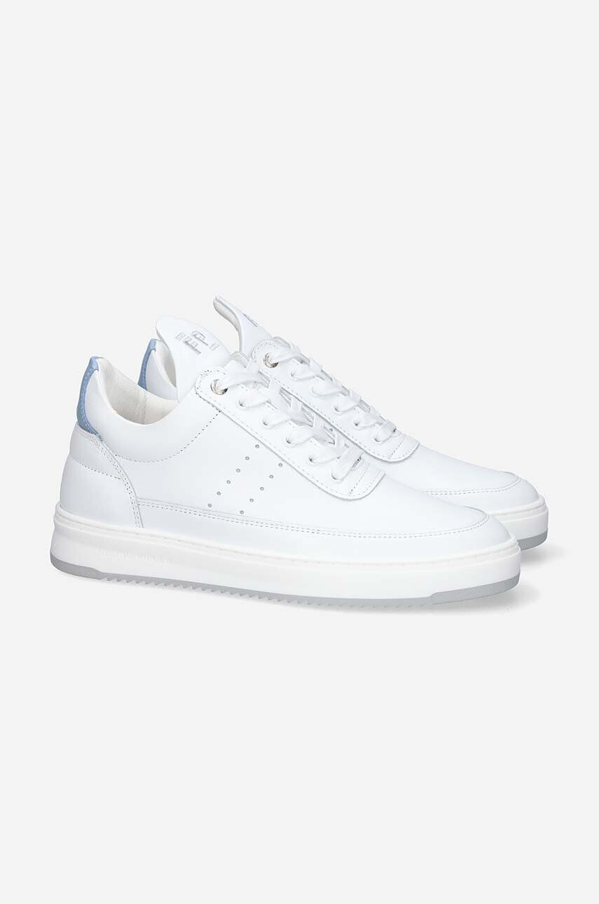 Filling Pieces Kožené tenisky Low Top Bianco biela farba 10127793008 - Pepit.sk