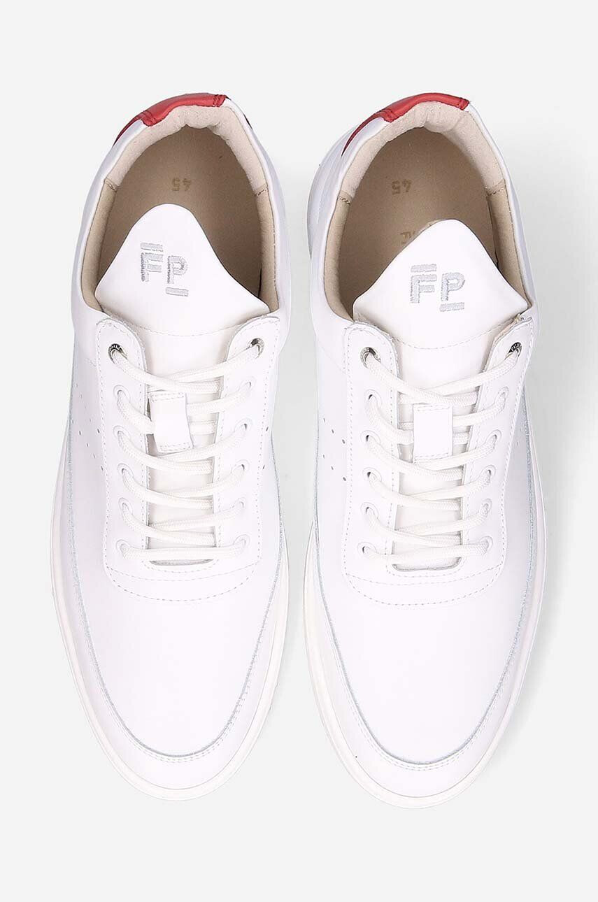 Filling Pieces Kožené tenisky Low Top Bianco biela farba 10127791929 - Pepit.sk