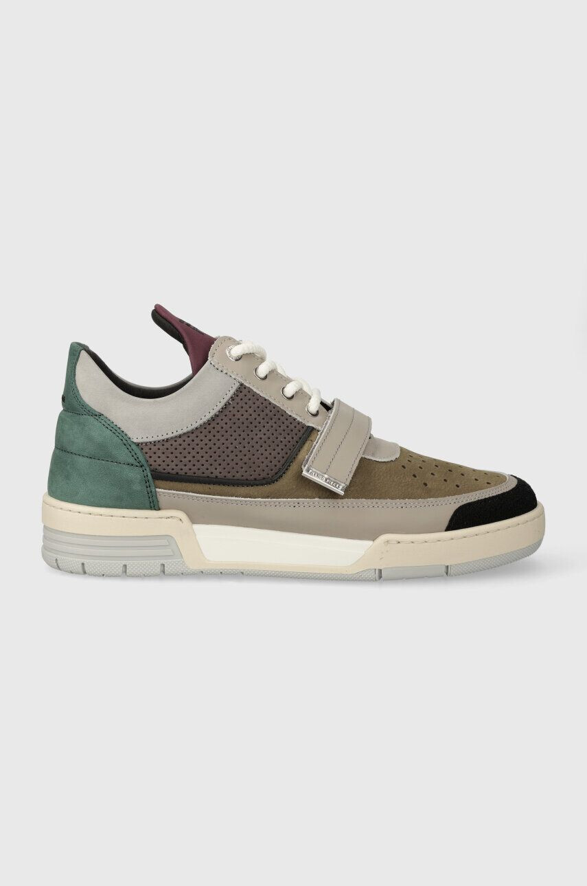 Filling Pieces Kožené tenisky Low Top Blaze šedá farba 10125691002 - Pepit.sk