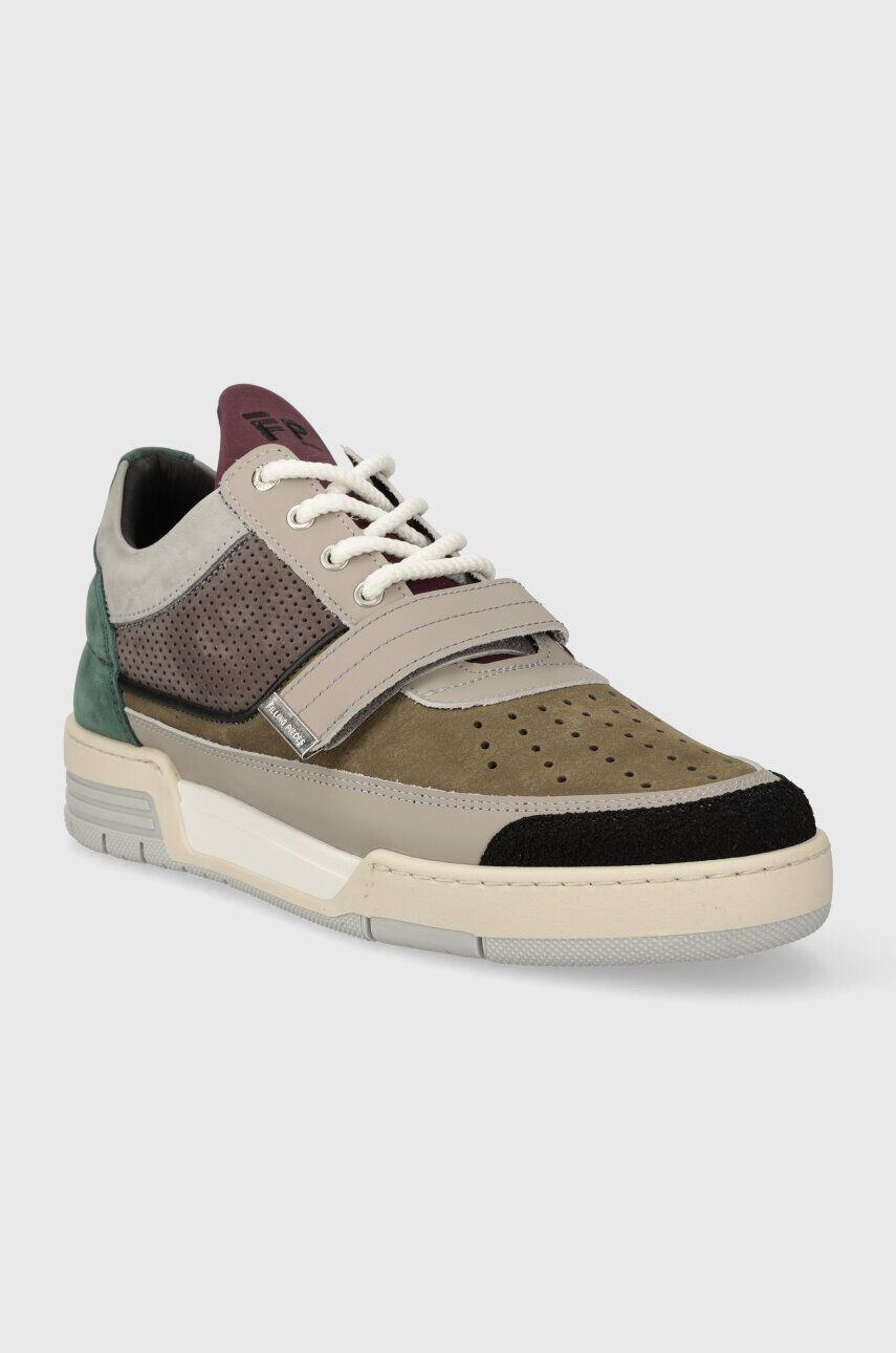 Filling Pieces Kožené tenisky Low Top Blaze šedá farba 10125691002 - Pepit.sk