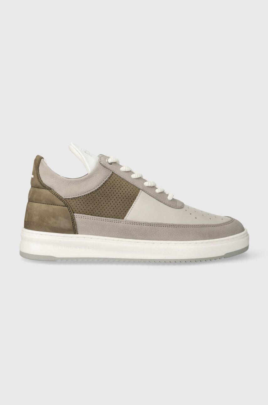 Filling Pieces Kožené tenisky Low Top Game šedá farba 10133151174 - Pepit.sk